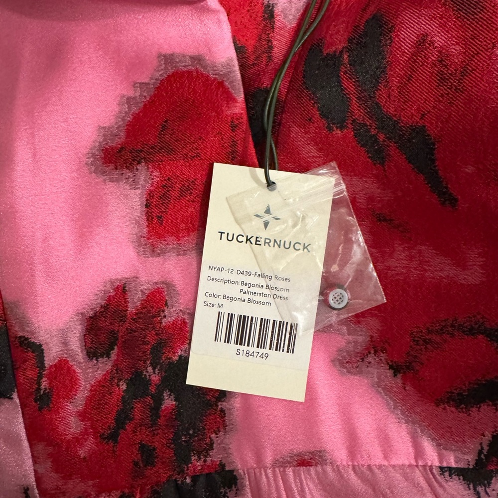 Tuckernuck Pink and Red Floral Long Sleeve Dress - Picture 6 of 6